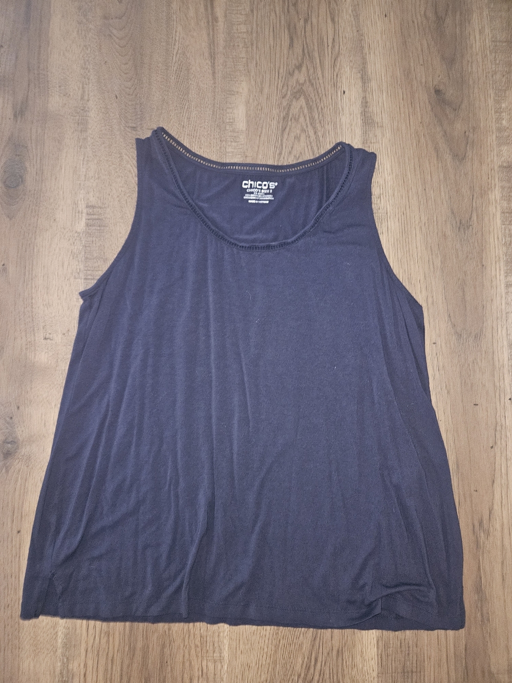 Chico's Dark Navy Scoop Neck Tank Top